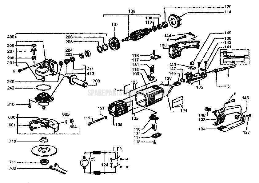 Milwaukee AG20-180 Spare Parts