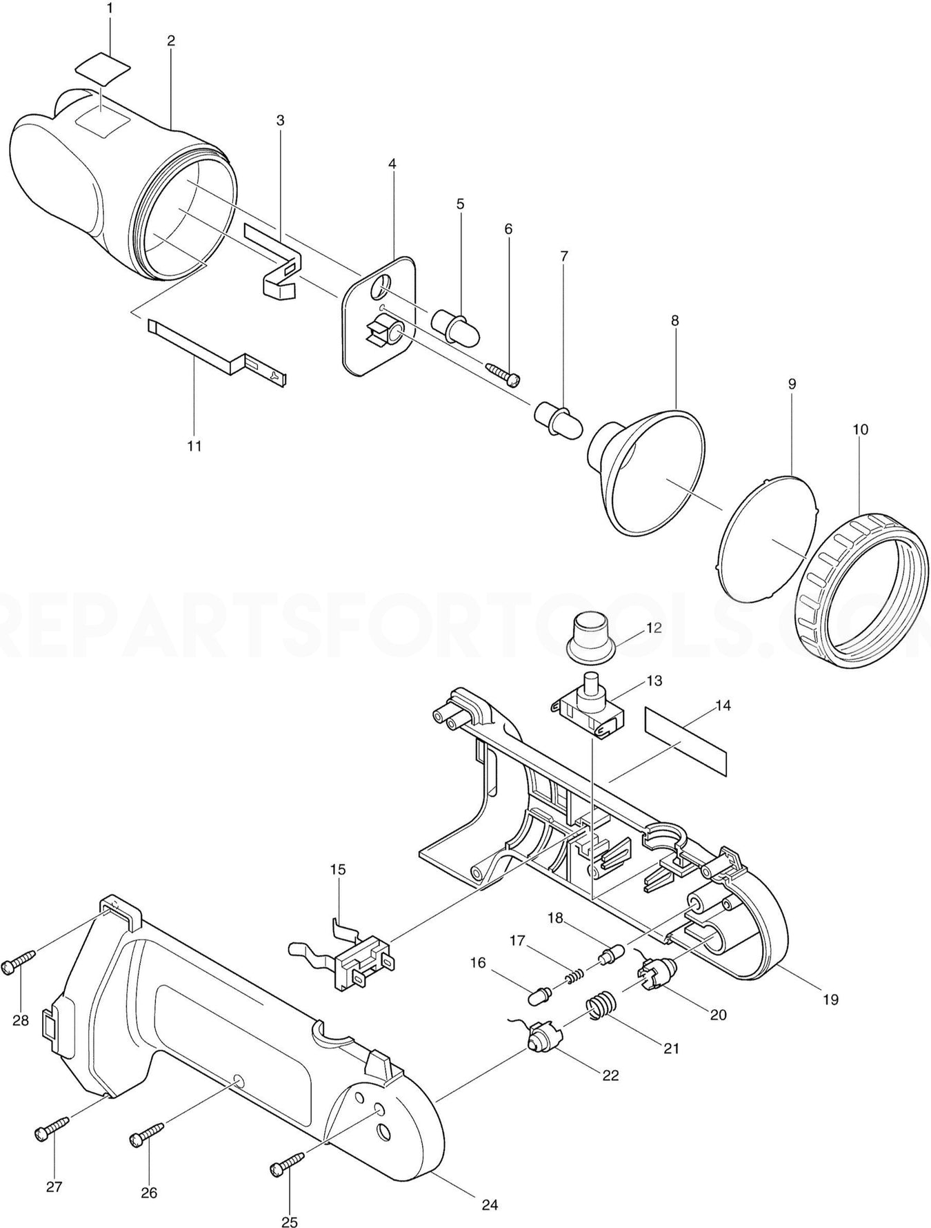 Makita ML180 Spare Parts