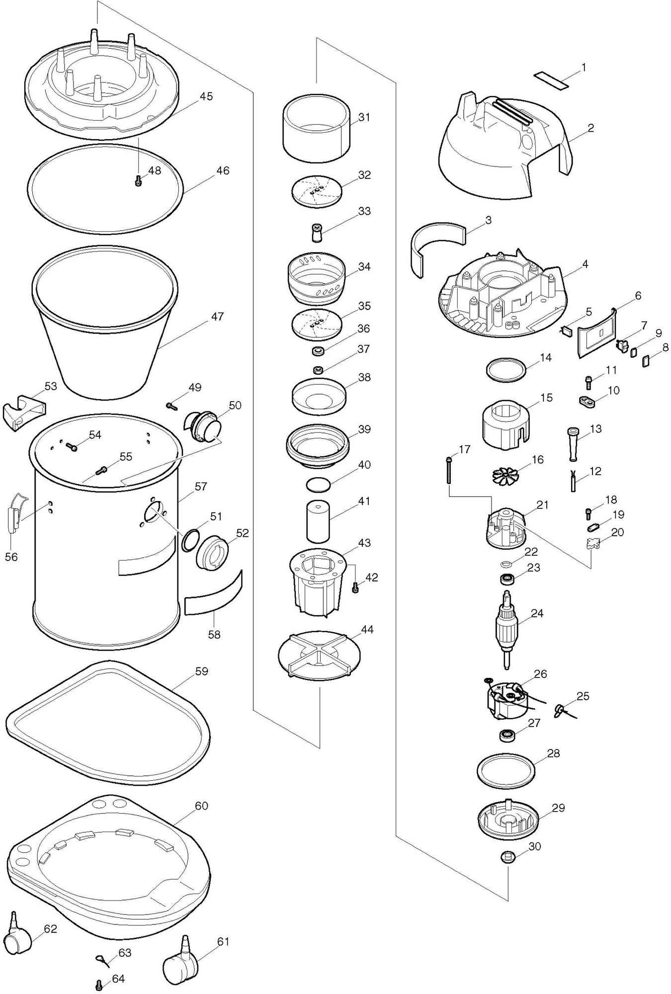 Makita 406 Spare Parts