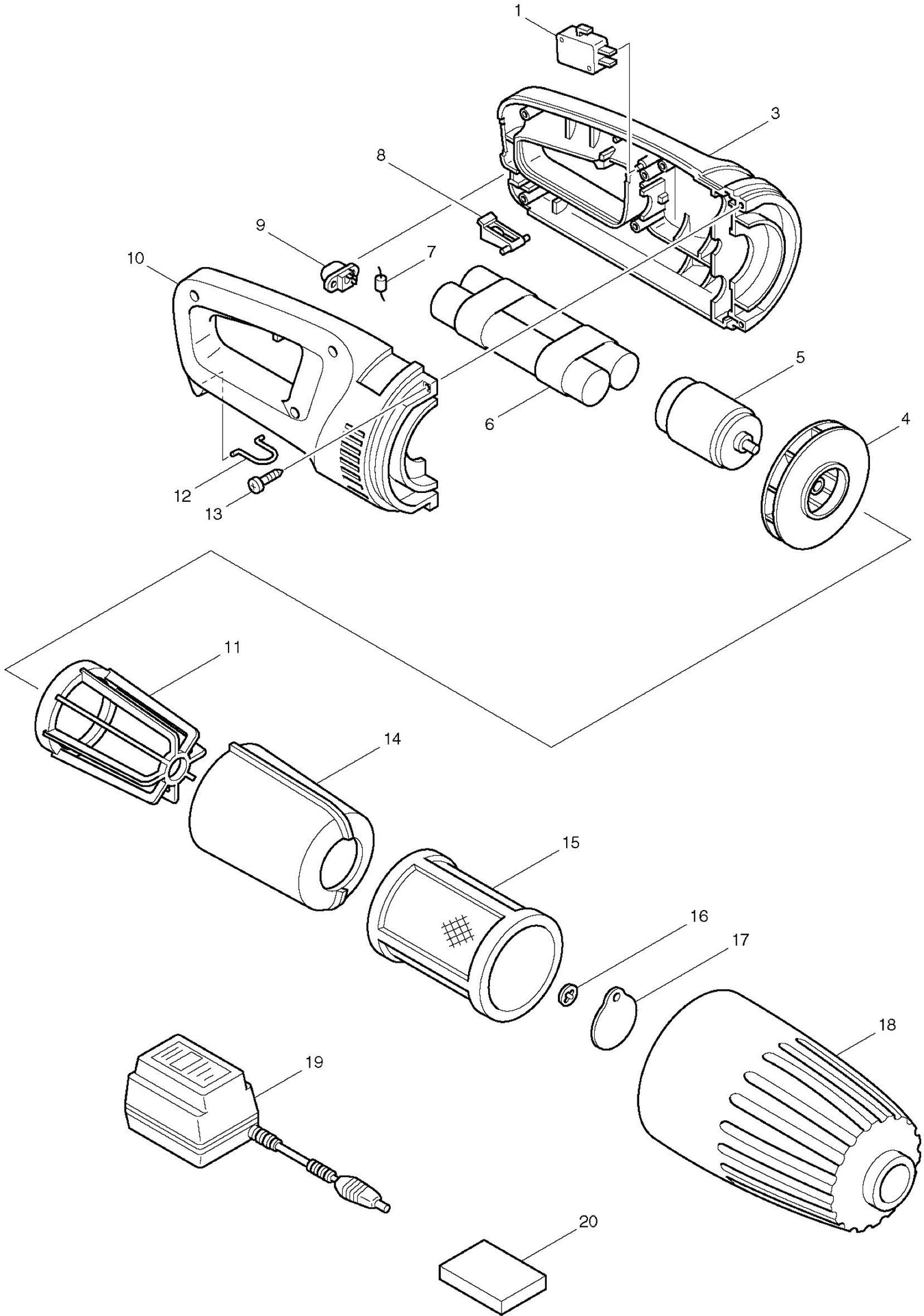 Makita 4070D Spare Parts