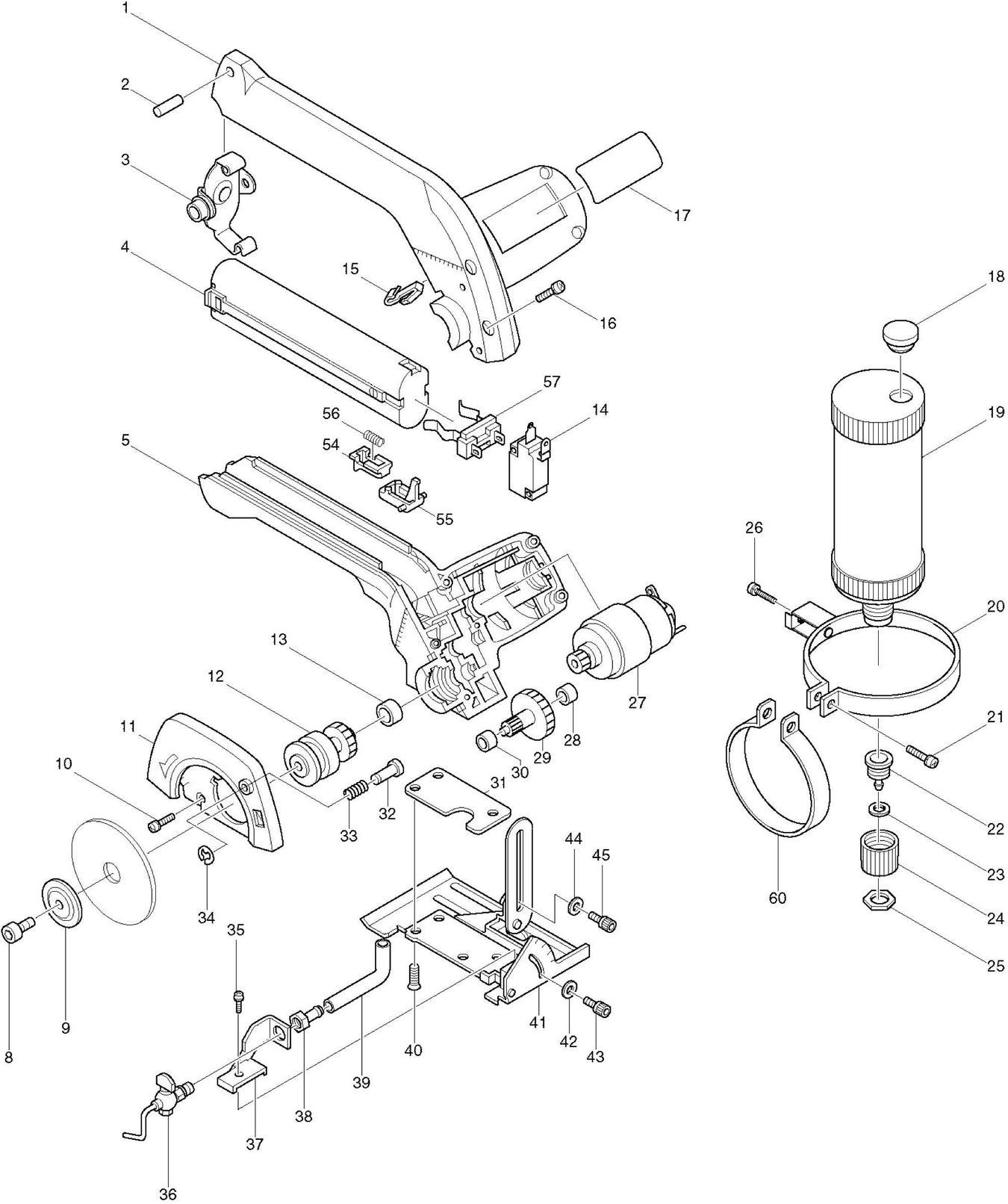 Makita 4190D Spare Parts