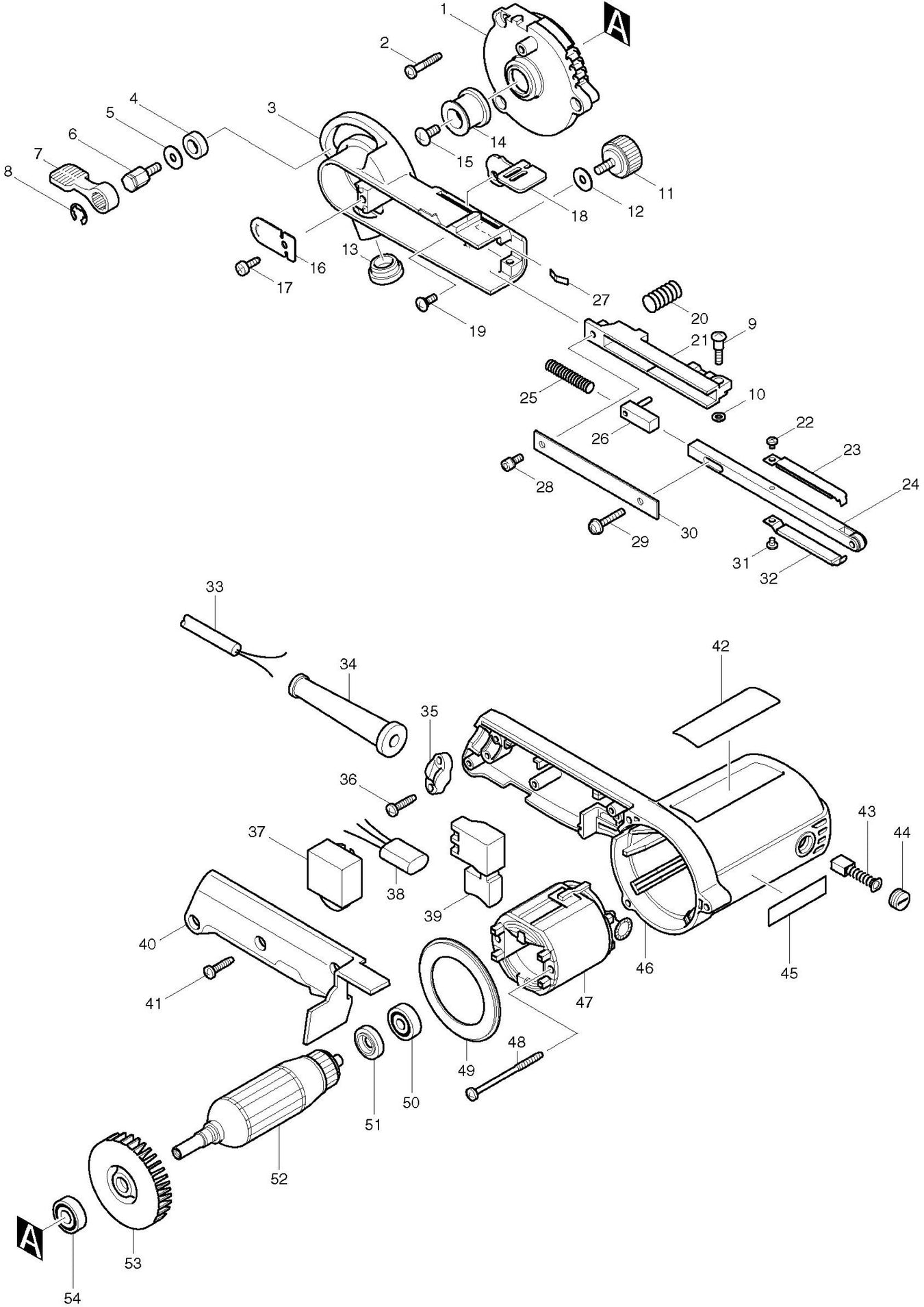 Makita 9032 Spare Parts