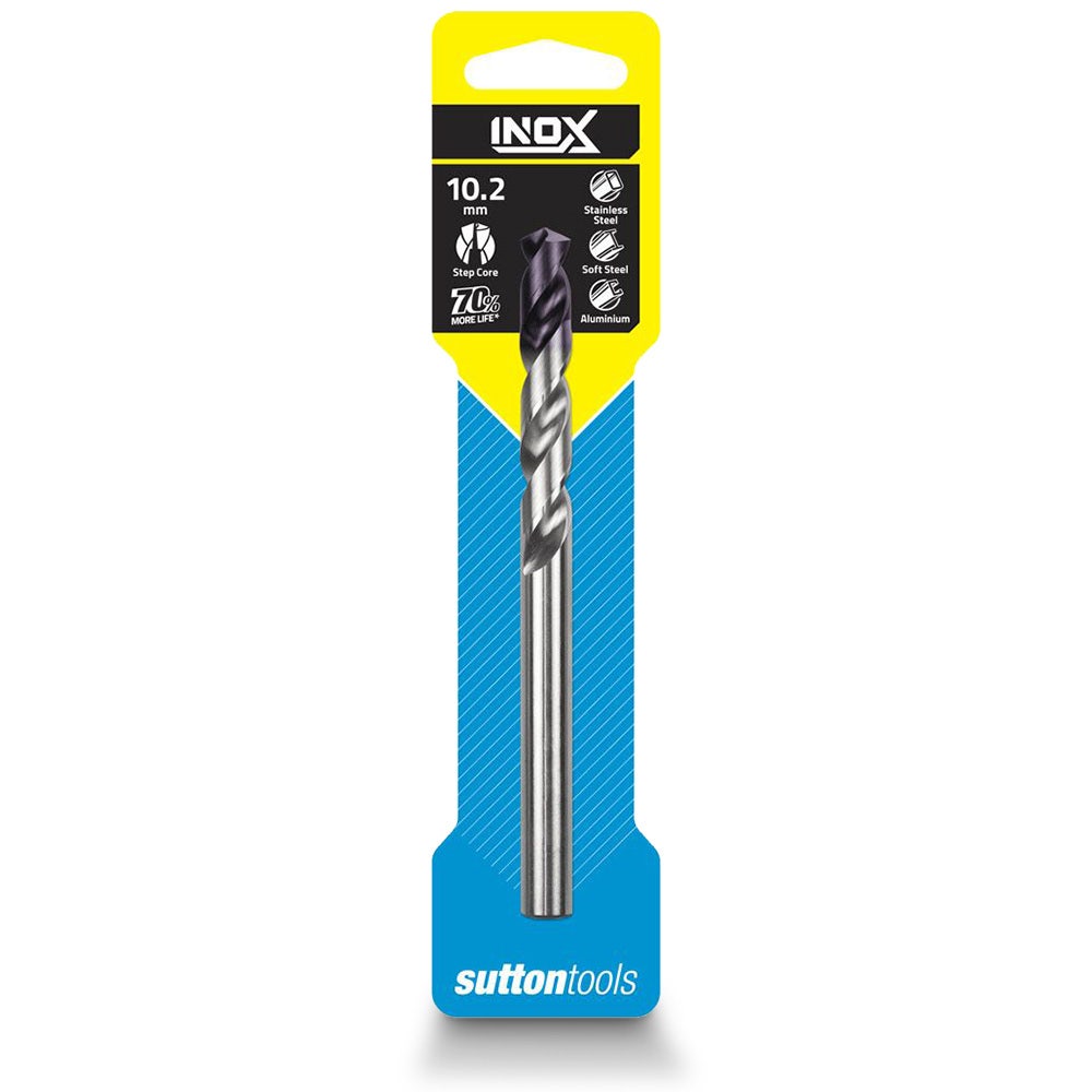 SUTTON 10.2 X 133MM HSS-TIAIN JOBBER DRILL BIT FOR STAINLESS - INOX