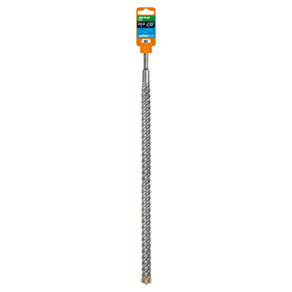 SUTTON 20X460MM 4-CUT REO SDS PLUS TCT MASONRY DRILL BIT D6372000