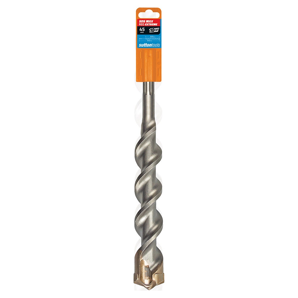 SUTTON 45X340MM 4-CUT EXTREME SDS-MAX TCT MASONRY DRILL BIT D6444500