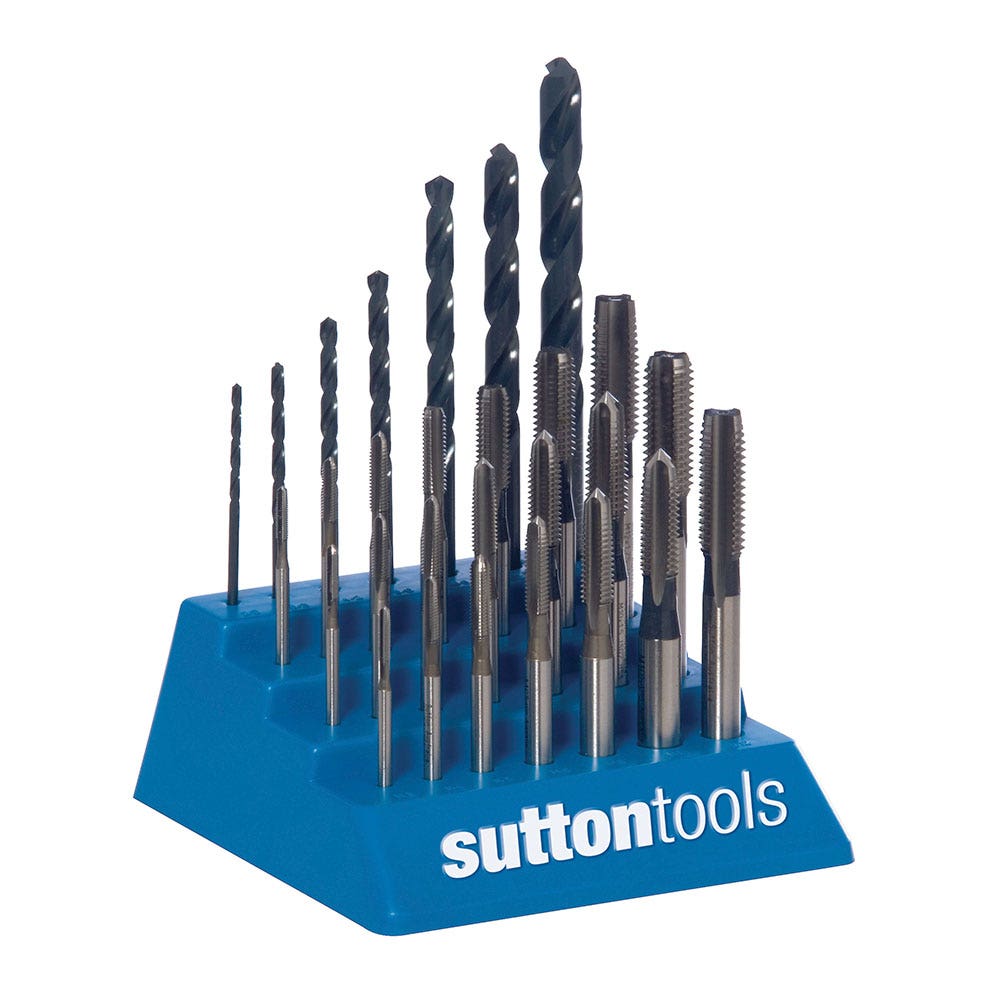 SUTTON M3-M12 METRIC TAP AND DRILL SET - 28 PIECE T901SDT1