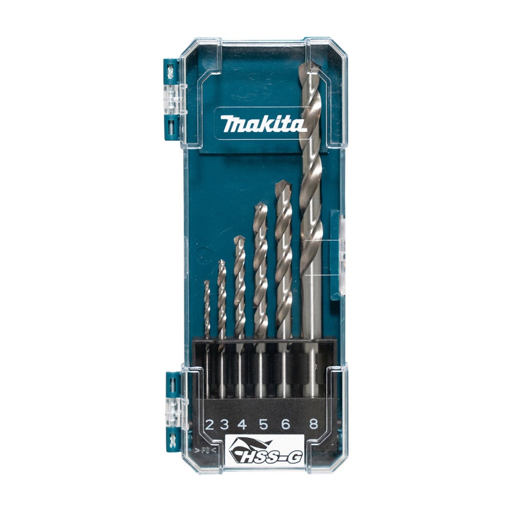 Makita Hss-G Series Metal Drill Bit 2-8Mm - 6Pc Set D-75742