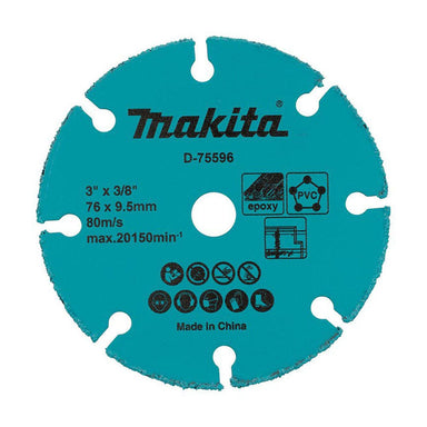 Makita 76mm x 3/8 CARBIDE GRIT WHEEL - DMC300 D-75596