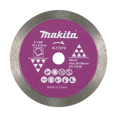 Makita 76mm x 3/8 DIAMOND WHEEL (TILE) - DMC300 D-77279