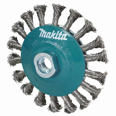 Makita S/STEEL BEVEL BRUSH KNOT 115mm x M14 - 2 D-77584
