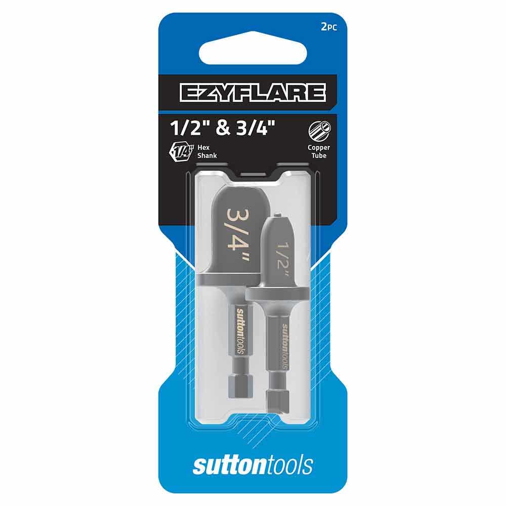 SUTTON 1/2 & 3/4" HEX SHANK EZYFLARE FLARING BIT TOOL - 2 PIECE Z100S0002