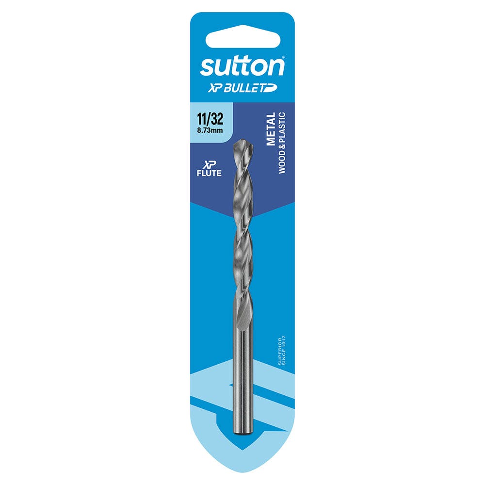 SUTTON 11/32" X 125MM HSS BRIGHT XTREME PRECISION - XP BULLET JOBBER DRILL BIT D220H0873