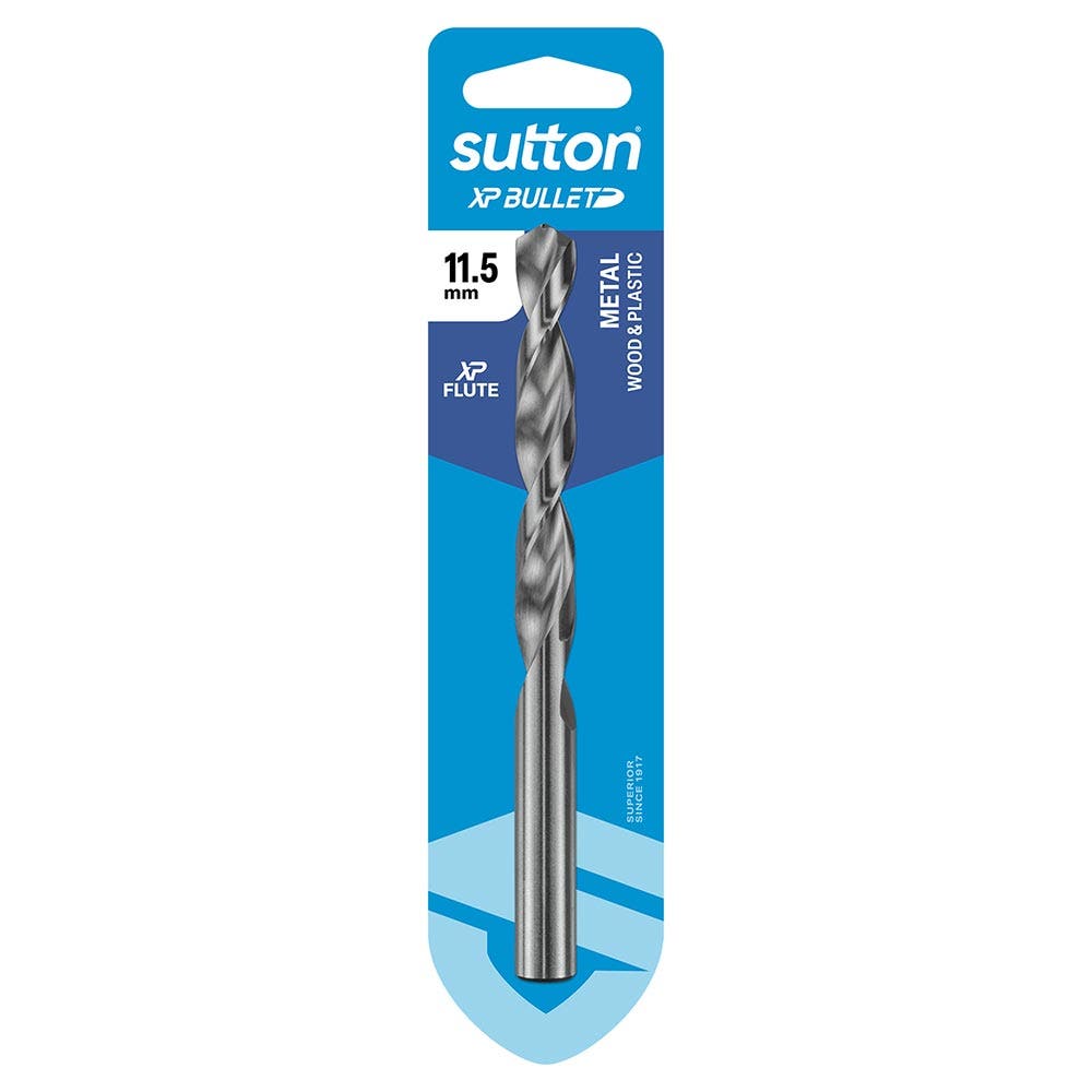 SUTTON 11.5MM X 142MM HSS BRIGHT XTREME PRECISION - XP BULLET JOBBER DRILL BIT D220H1150
