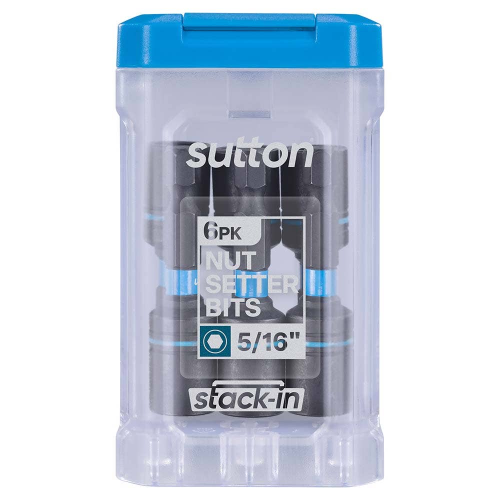 SUTTON SUPATORQ 5/16X50MM NUTSETTER BIT S230 STACK-IN - 6 PIECE S230T06BB