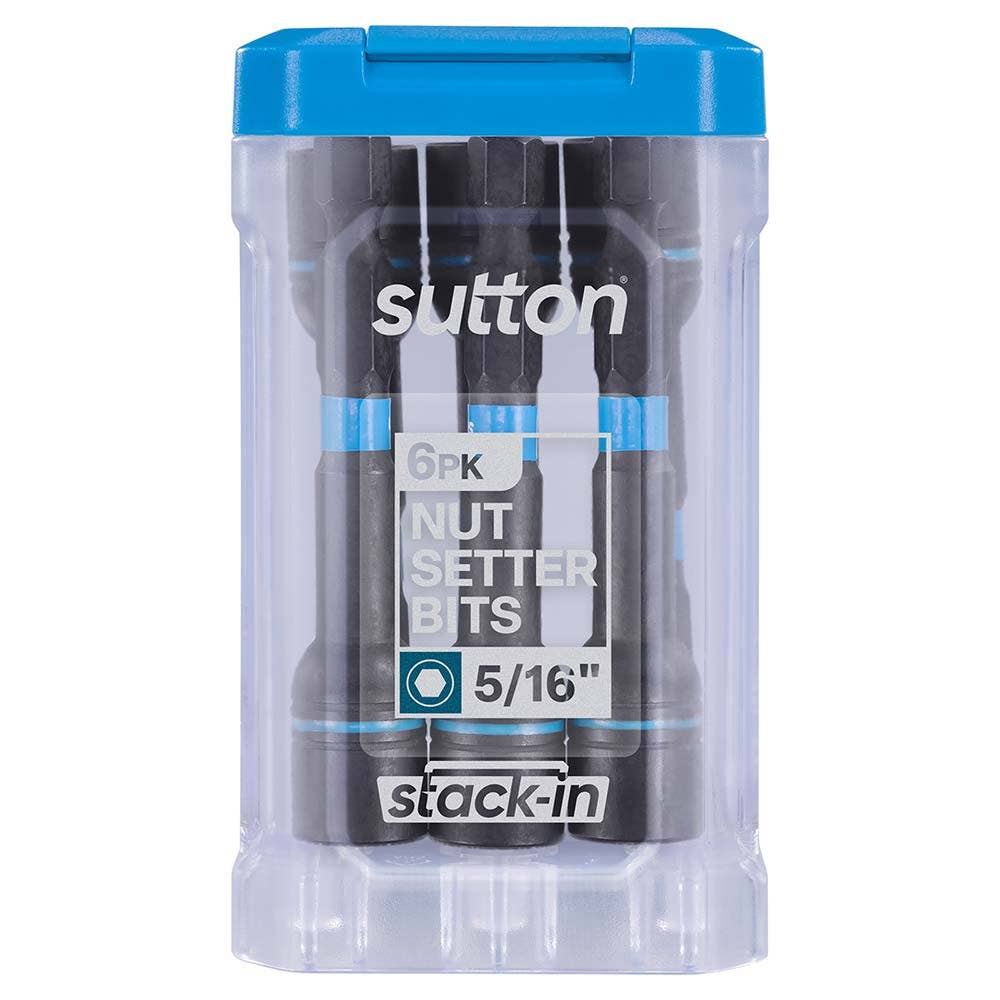 SUTTON SUPATORQ 5/16X65MM NUTSETTER BIT S230 STACK-IN - 6 PIECE S230T06CB
