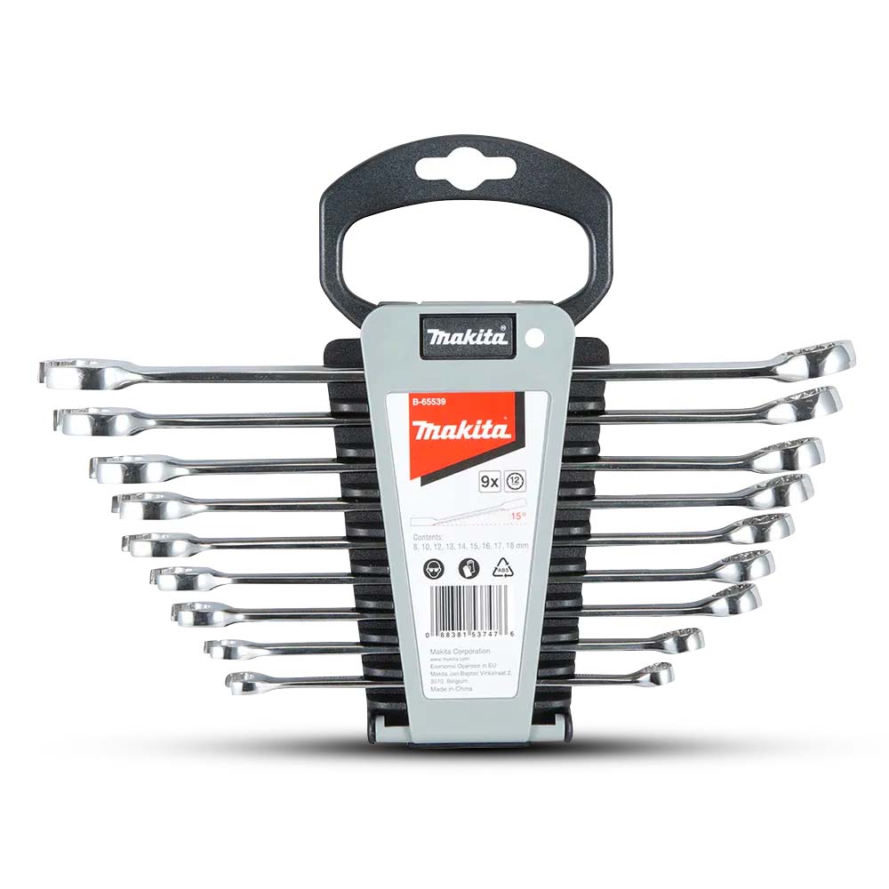 Makita Combination Wrench 9Pc Set B-65539