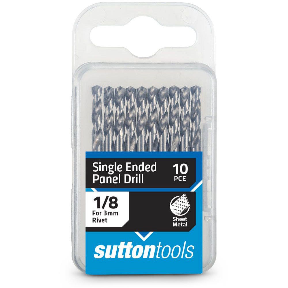 SUTTON 1/8INCH X 54MM HSS PANEL DRILL BIT - SHORTIE - 10 PIECE D1320318