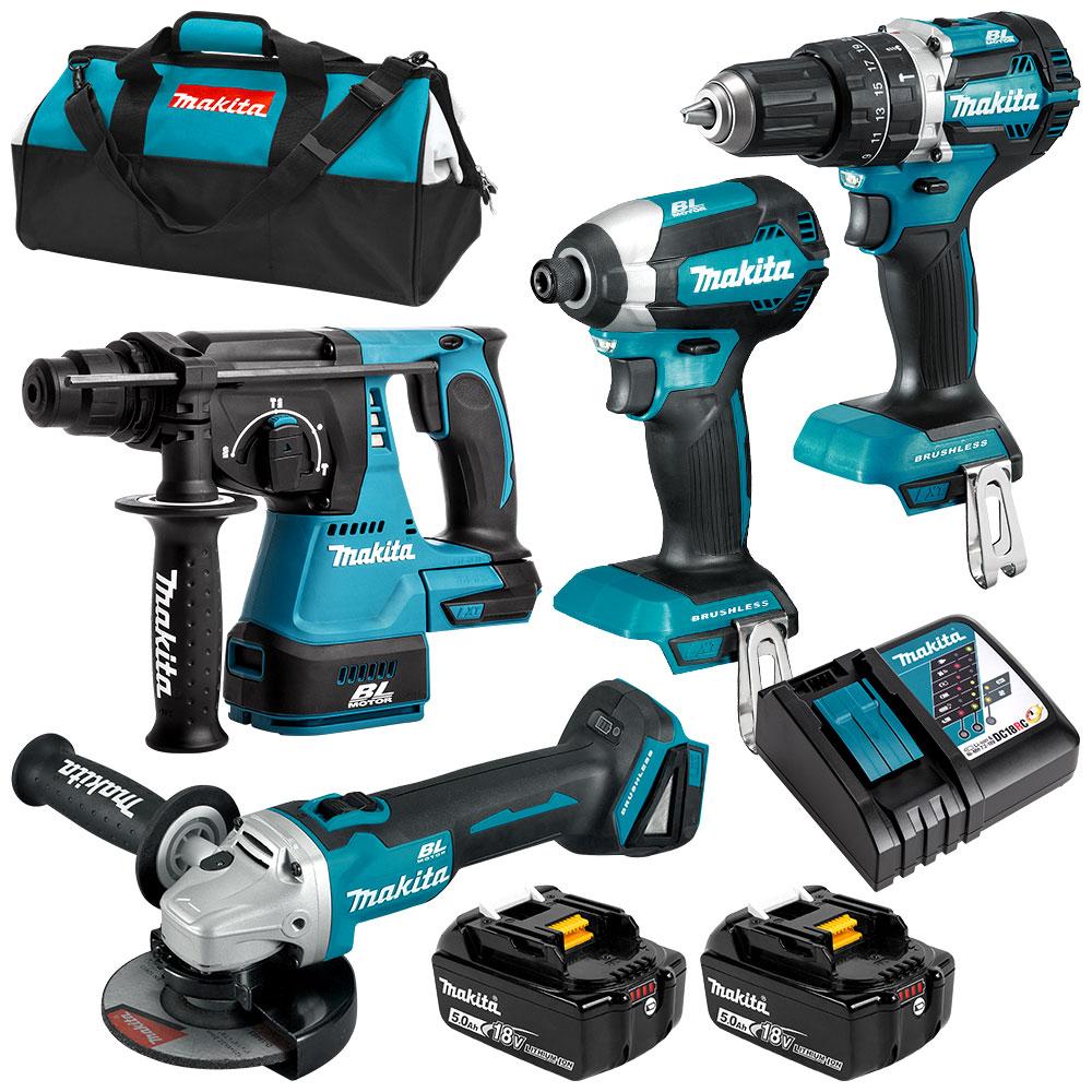 Makita 18V 4 Piece Brushless Combo DLX4102T