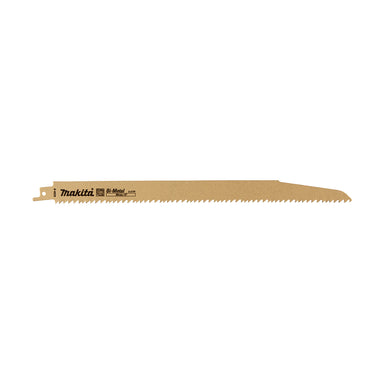 Makita RECIPRO BLADE Bi-METAL 305mm x 1.6mm x 5 - 8tpi - 5pk - WOOD & NAILS B-43278