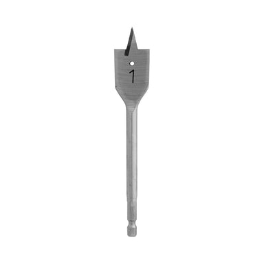 Makita FLAT WOOD SPADE BIT 1" x 6" - 1/4 HEX SHANK D-24016