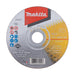 Makita 125mm x 1mm x 22mm LONG LIFE INOX CUTTING DISC A60V - 12pk Tub E-17120-12
