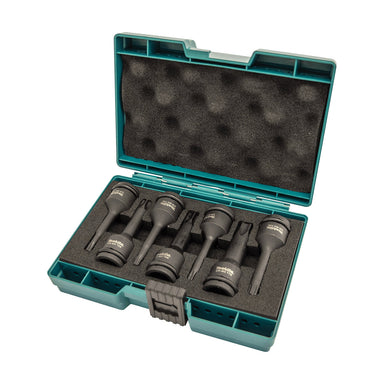 Makita IMPACT BLACK - TORX DRIVE - 1/2 SOCKET SET - 7pc E-23628