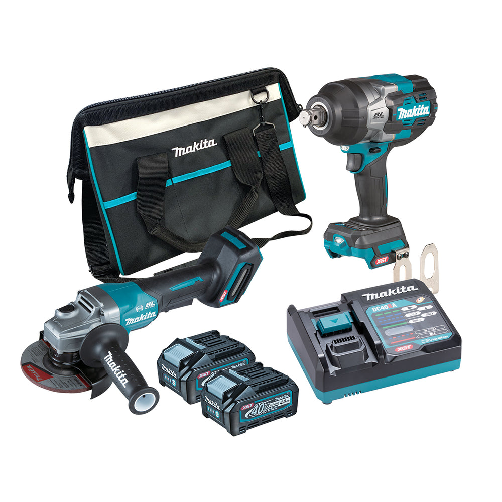Makita 40V Max Xgt Brushless 2 Piece 2 X 4.0Ah Combo Kit Dk0139G202