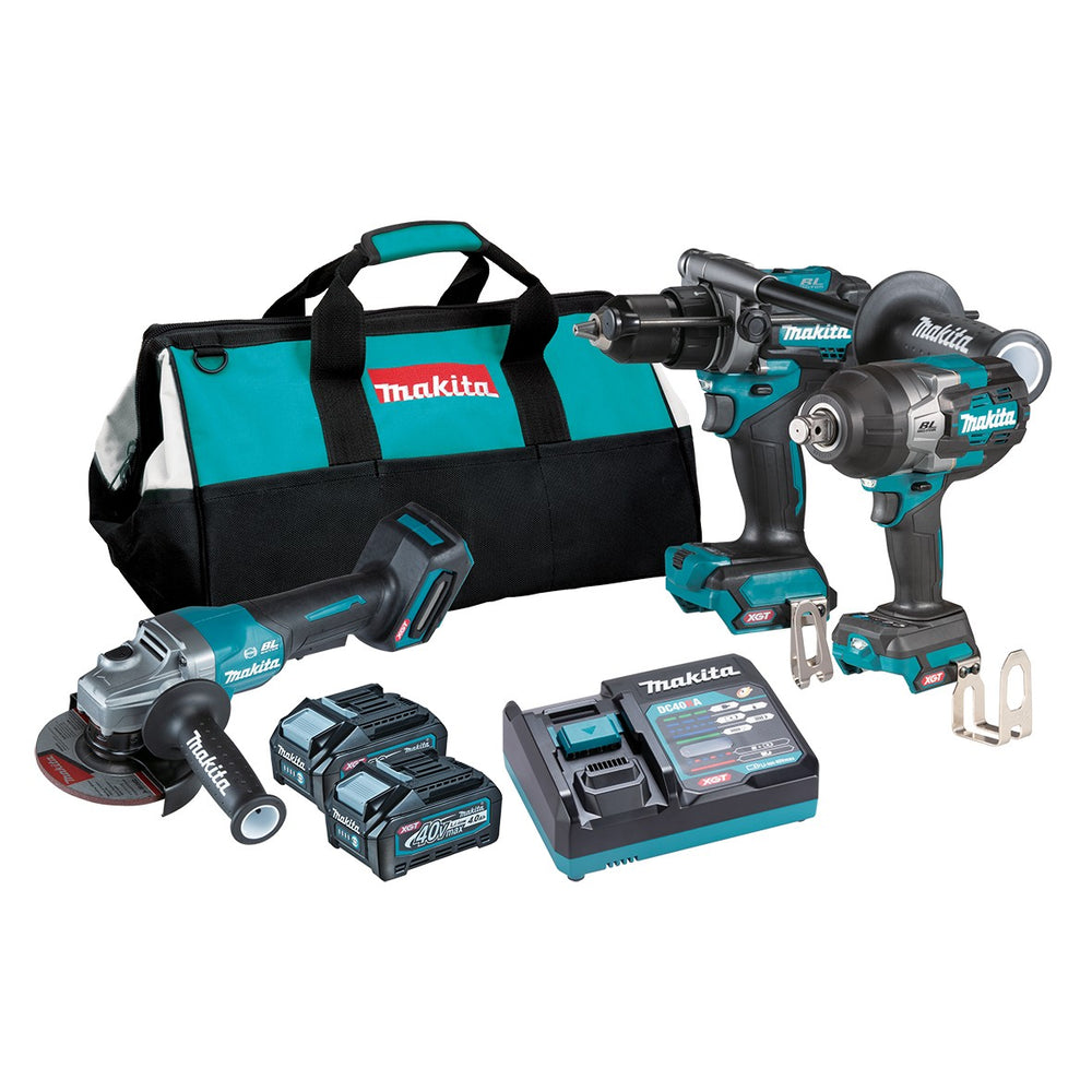 Makita 40V Max Xgt Brushless 3 Piece 2 X 4.0Ah Combo Kit Dk0131G302