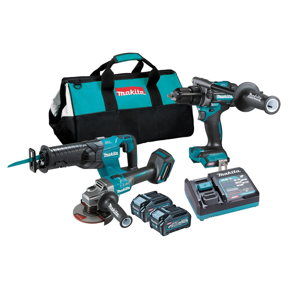 Makita 40V Max Xgt Brushless 3 Piece 2 X 4.0Ah Combo Kit Dk0133G302