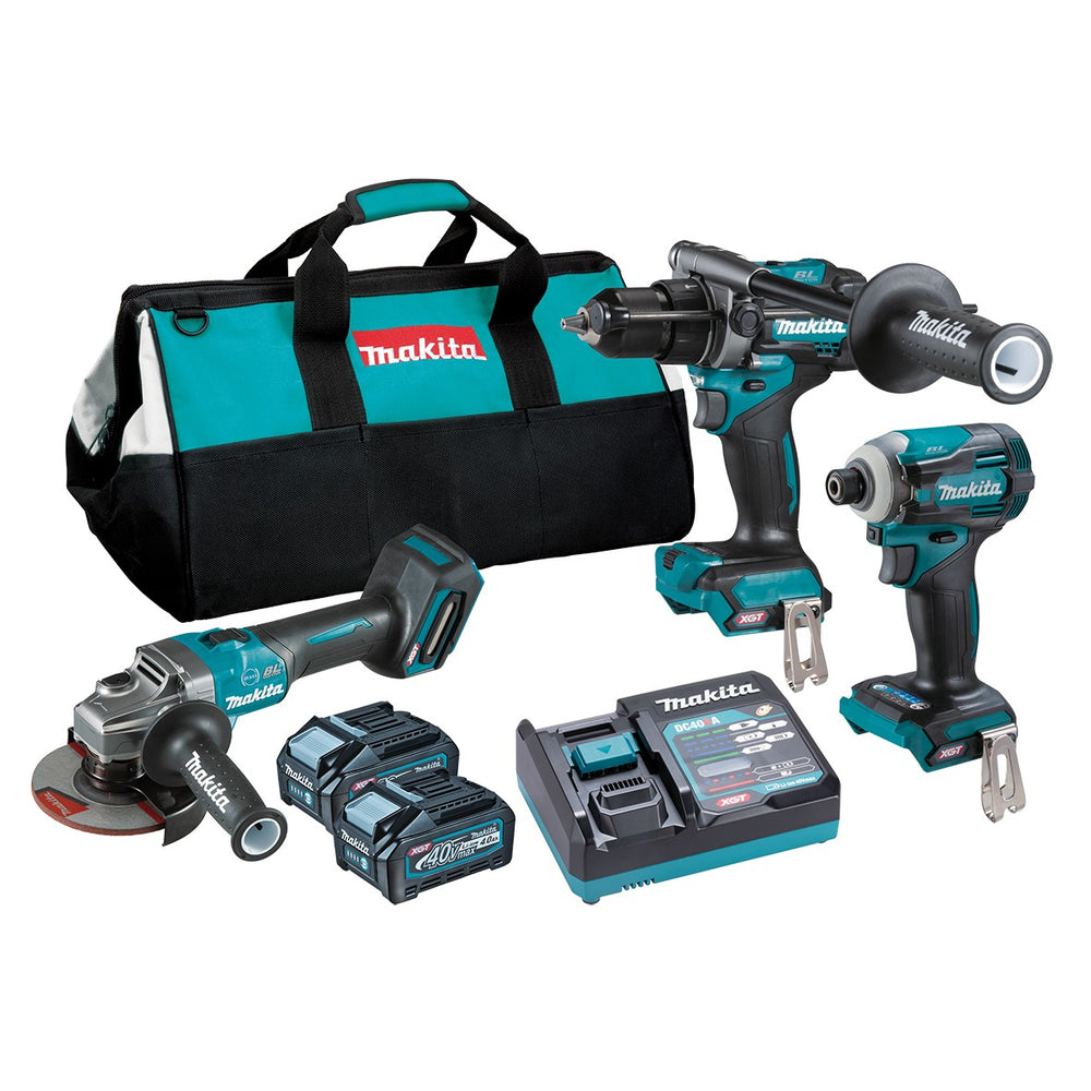 Makita 40V Max Xgt Brushless 3 Piece 2 X 4.0Ah Combo Kit Dk0140G302