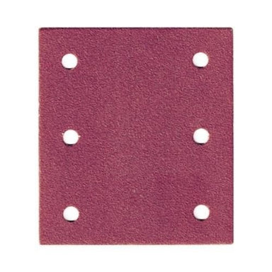 MAKITA SAND PAPER 80# / 1/4 SHEET HOOK & LOOP BROWN PUNCHED - (10PK) D-58687