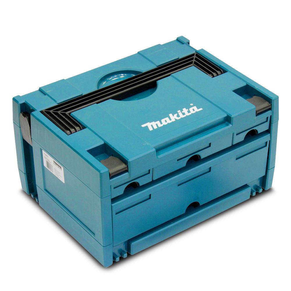 Makita Makpac 3 - 4 Draw Bit Box Storage Case P-84311