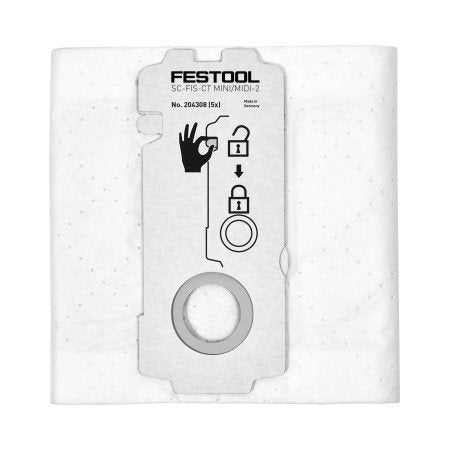 Festool Replacement Filter Bags CT MIDI-2 204308