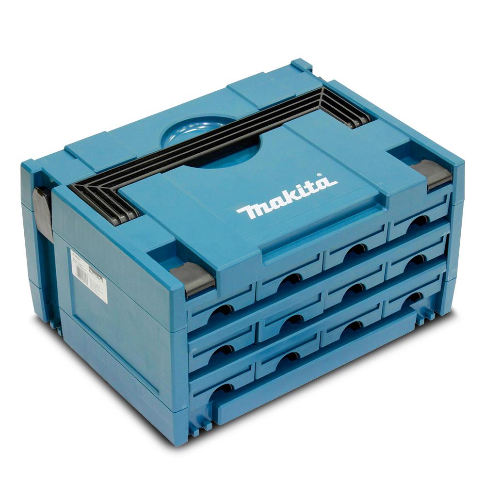 Makita Makpac 3 - 12 Draw Bit Box Storage Case P-84327