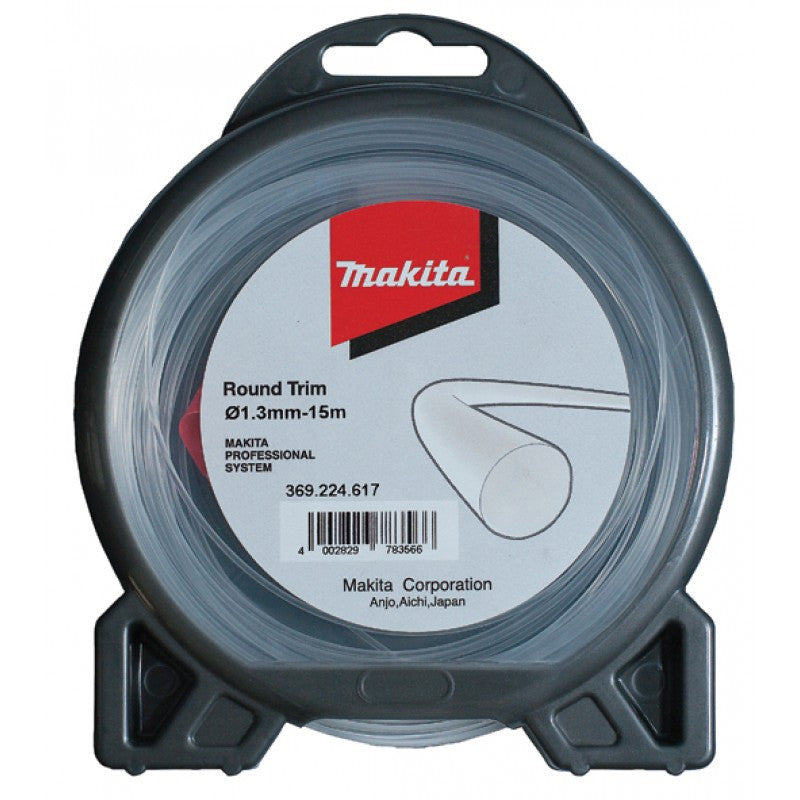 MAKITA NYLON LINE 1.3mm x 15M ROUND TRIM 369.224.617