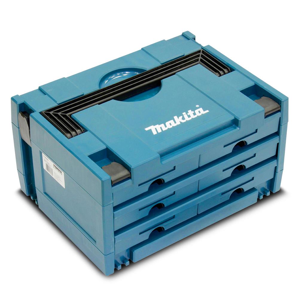 Makita Makpac 3 - 6 Draw Bit Box Storage Case P-84333