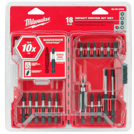 Milwaukee Shockwave 18 Piece Driver Set 48324403
