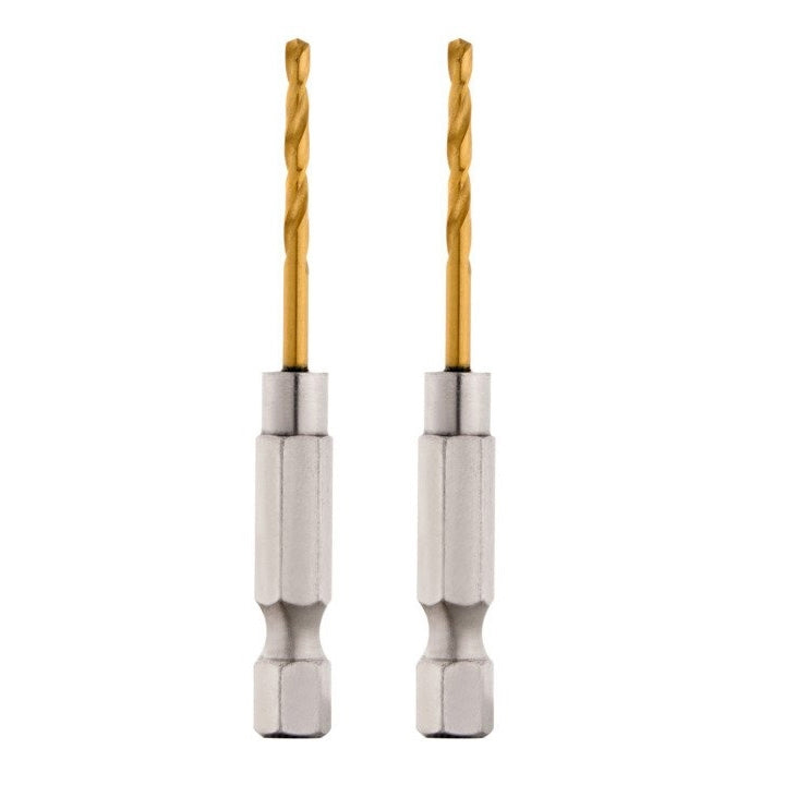 Milwaukee Shockwave 2mm Red Helix Titanium Drill Bit - 2 Pack 48894803