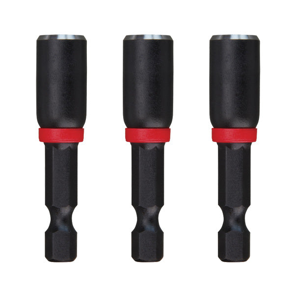 Milwaukee Shockwave 1/4"x 50mm (2") Power Bit Magnetic Nutdriver Pack 3 49664522