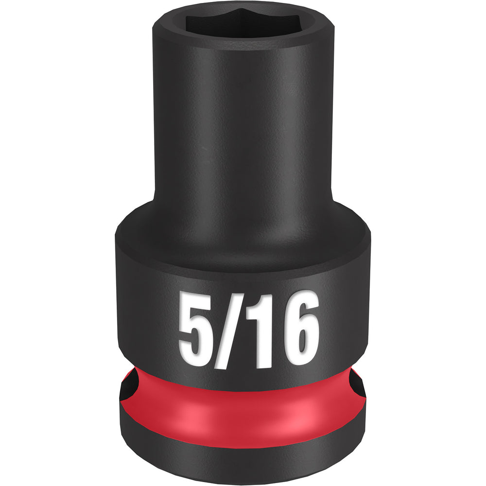 Milwaukee Shockwave 3/8" Drive 5/16" Standard 6 Point Impact Socket 49666102