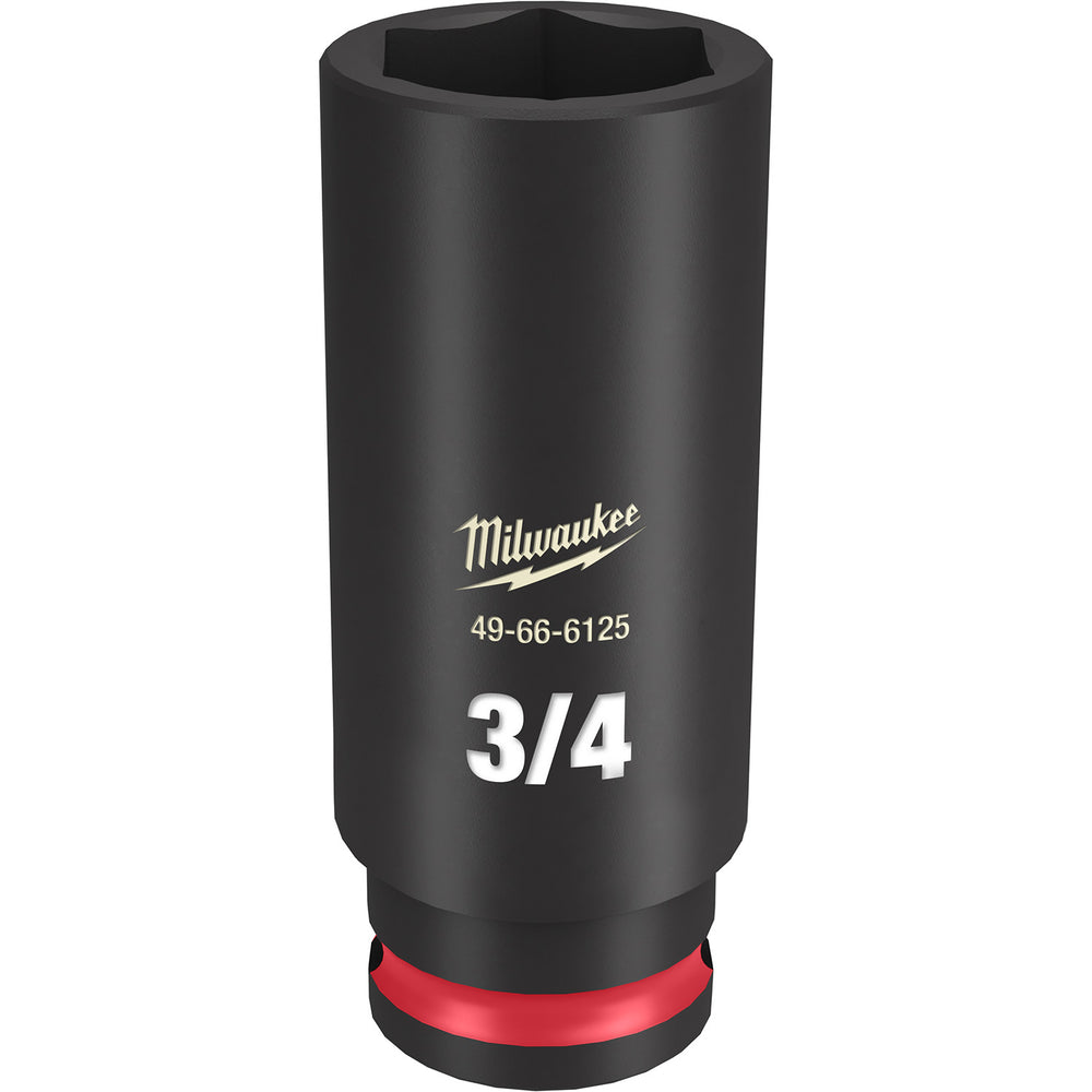 Milwaukee Shockwave 3/8" Drive 3/4" Deep 6 Point Impact Socket 49666125