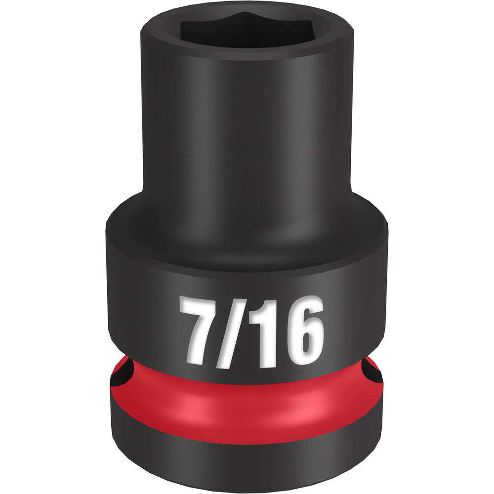Milwaukee Shockwave 1/2" Drive 7/16" Standard 6 Point Impact Socket 49666201