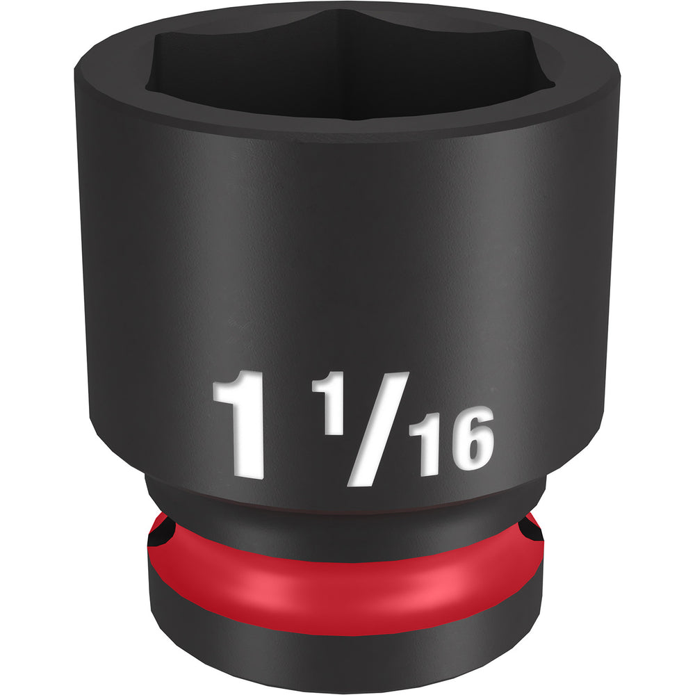Milwaukee Shockwave 1/2" Drive 1-1/16" Standard 6 Point Impact Socket 49666211