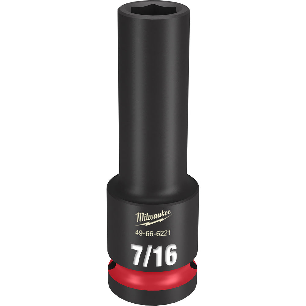 Milwaukee Shockwave 1/2" Drive 7/16" Deep 6 Point Impact Socket 49666221