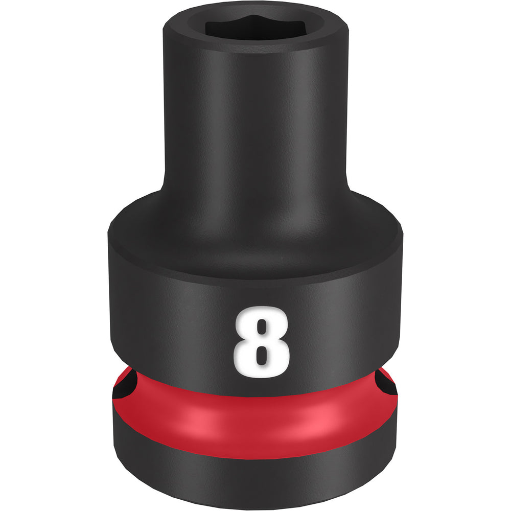 Milwaukee Shockwave 1/2" Drive 8mm Standard 6 Point Impact Socket 49666240