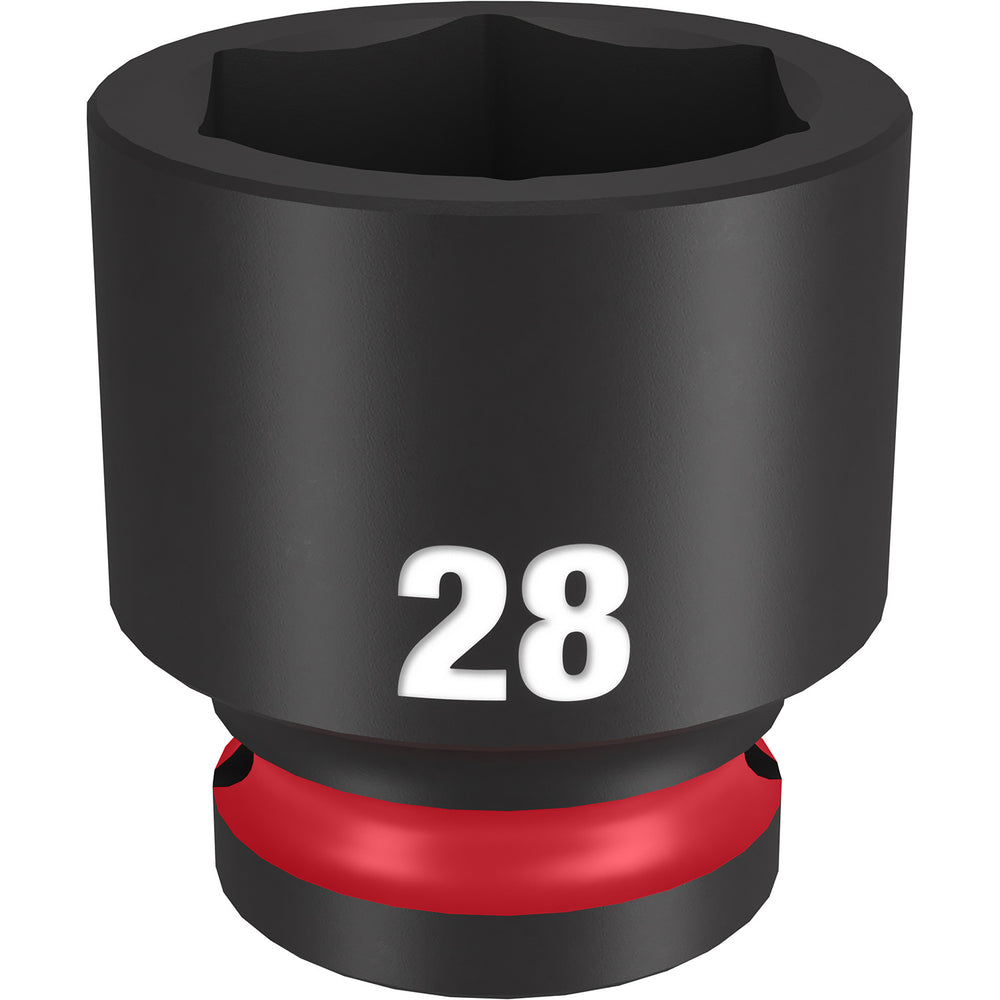 Milwaukee Shockwave 1/2" Drive 28mm Standard 6 Point Impact Socket 49666260
