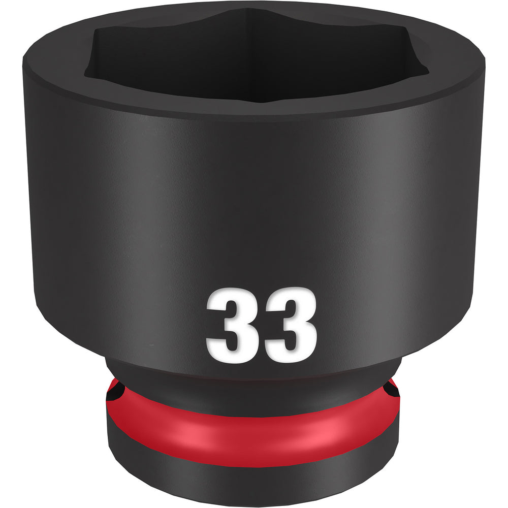 Milwaukee Shockwave 1/2" Drive 33mm Standard 6 Point Impact Socket 49666265