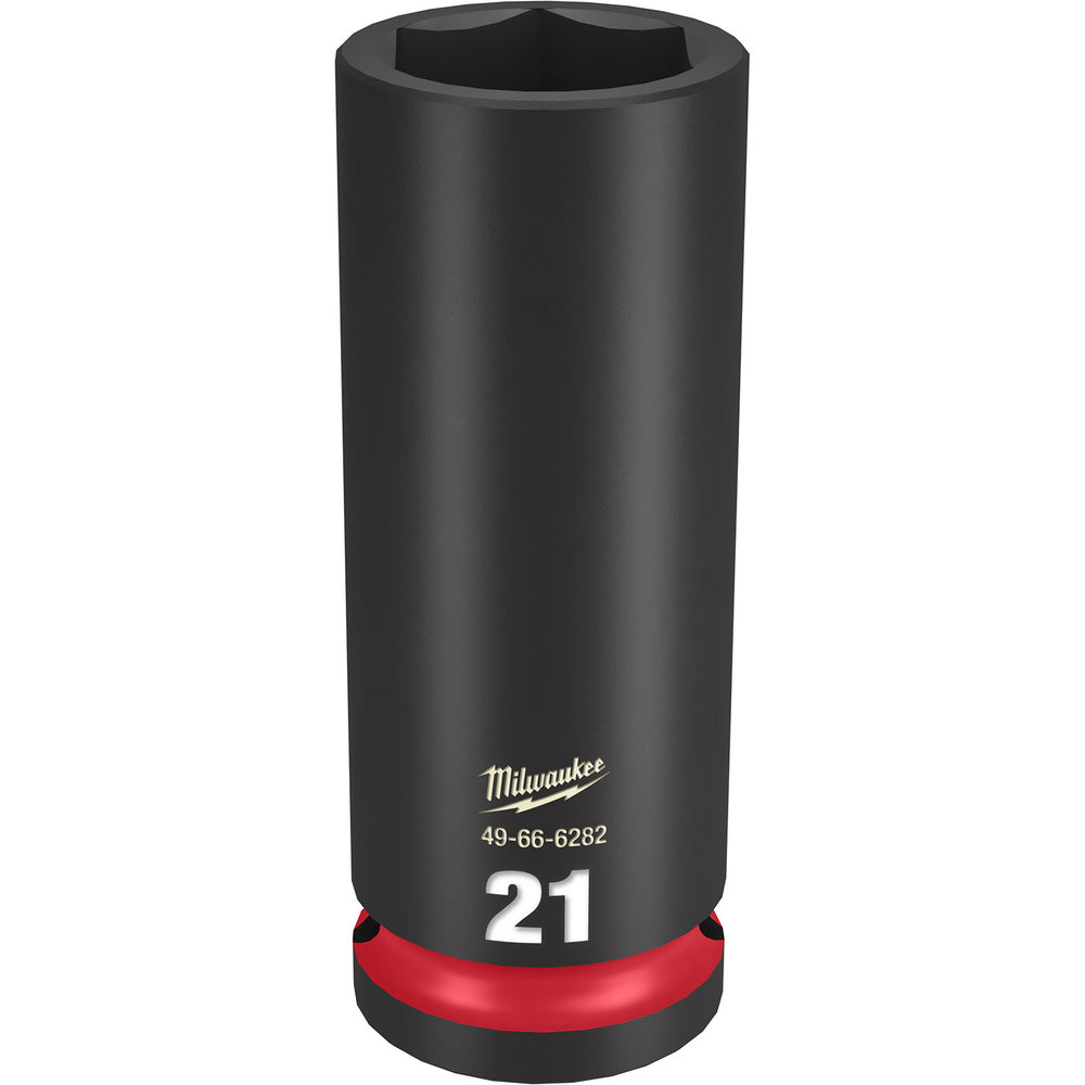 Milwaukee Shockwave 1/2" Drive 21mm Deep 6 Point Impact Socket 49666282