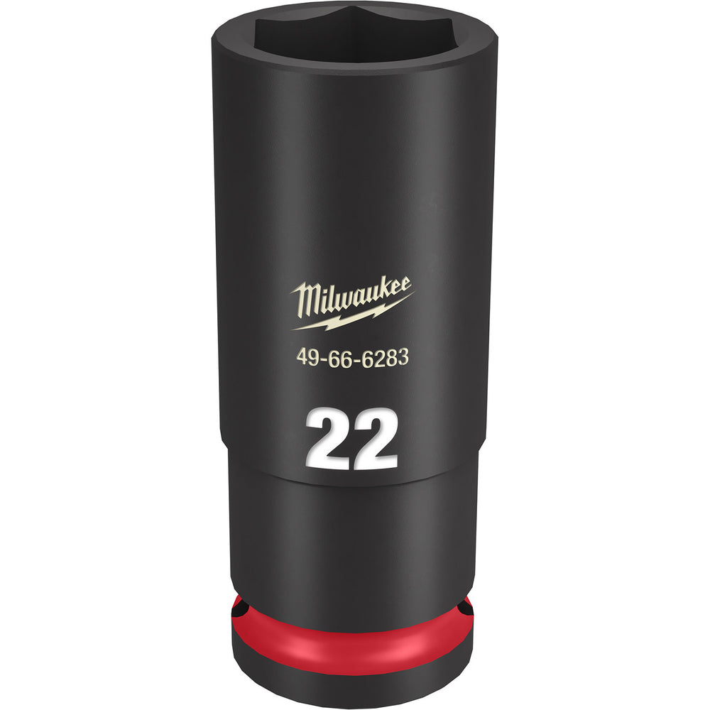 Milwaukee Shockwave 1/2" Drive 22mm Deep 6 Point Impact Socket 49666283