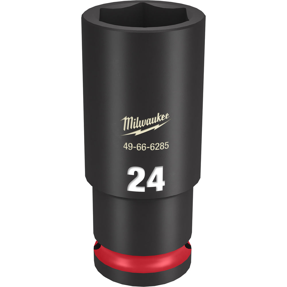 Milwaukee Shockwave 1/2" Drive 24mm Deep 6 Point Impact Socket 49666285